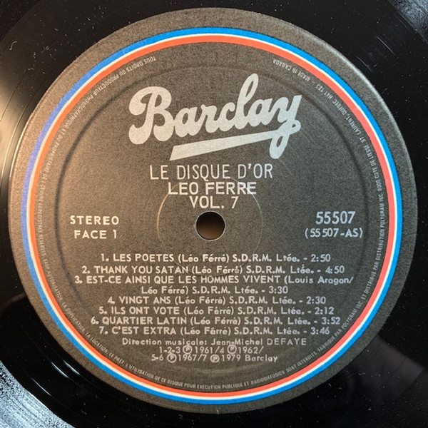 Léo Ferré - Le Disque D'Or | Polygram (55507) - 3