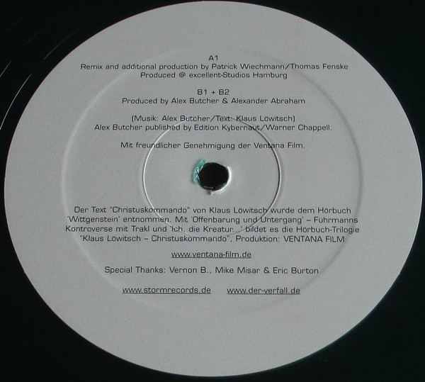 Der Verfall Vs. Klaus Löwitsch - Christuskommando | Storm Records (none) - 3