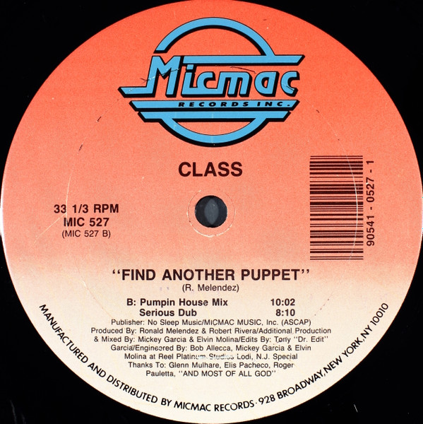 Class - Find Another Puppet | Micmac Records, Inc. (MIC 527) - 2