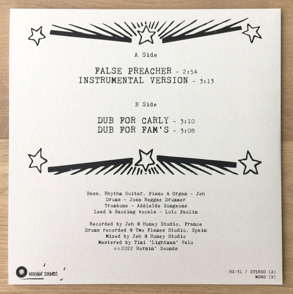 Loïc Paulin - False Preacher | Hornin' Sounds (HS-31) - 2 Loïc Paulin - False Preacher | Hornin' Sounds (HS-31) - 2