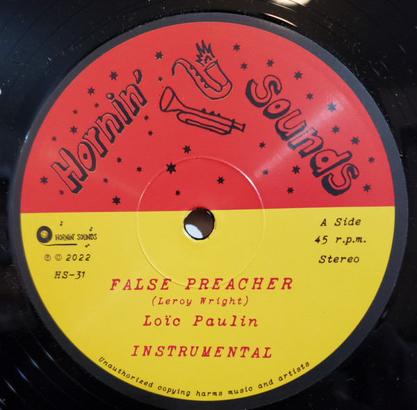 Loïc Paulin - False Preacher | Hornin' Sounds (HS-31) - 3 Loïc Paulin - False Preacher | Hornin' Sounds (HS-31) - 3