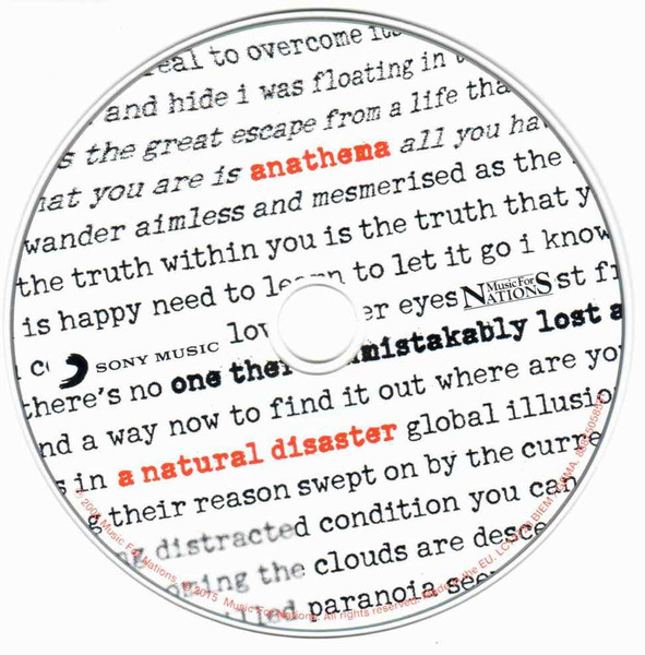 Anathema - A Natural Disaster | Sony Music (88875058531) - 3 Anathema - A Natural Disaster | Sony Music (88875058531) - 3