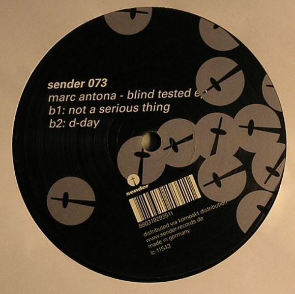 Marc Antona - Blind Tested EP | Sender Records (sender 073) - 3