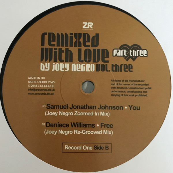 Joey Negro - Remixed With Love By Joey Negro (Vol. Three) (Part Three) | Z Records (ZEDDLP045z) - 4 Joey Negro - Remixed With Love By Joey Negro (Vol. Three) (Part Three) | Z Records (ZEDDLP045z) - 4