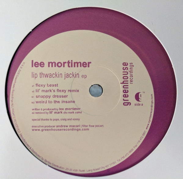 Lee Mortimer - Lip Thwackin Jackin EP | Greenhouse Recordings (GHR018) - main Lee Mortimer - Lip Thwackin Jackin EP | Greenhouse Recordings (GHR018) - main