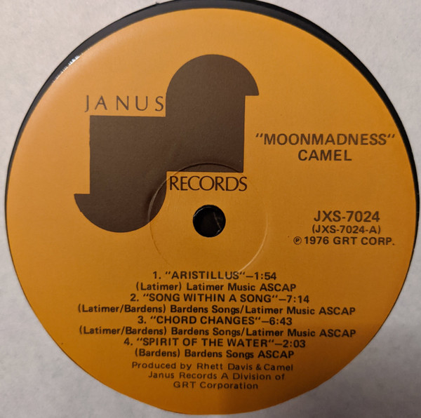 Camel - Moonmadness | Janus Records (JXS 7024) - 4