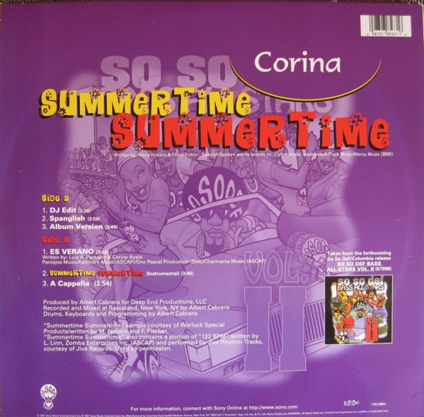 Corina - Summertime Summertime | So So Def (44 78567) - 2 Corina - Summertime Summertime | So So Def (44 78567) - 2
