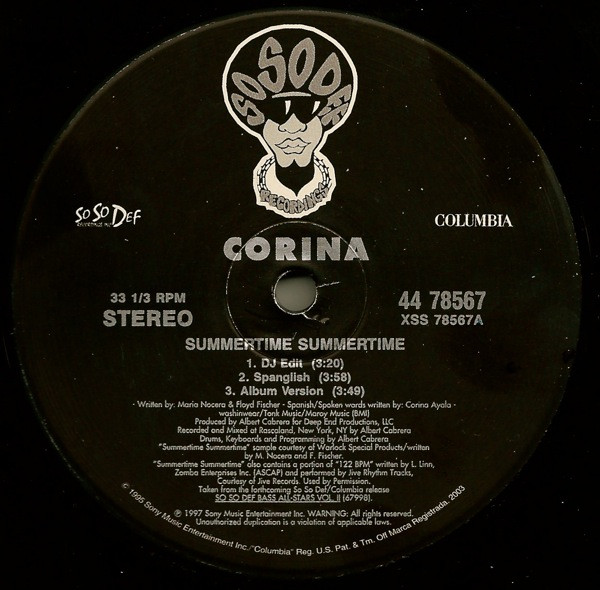 Corina - Summertime Summertime | So So Def (44 78567) - 3 Corina - Summertime Summertime | So So Def (44 78567) - 3