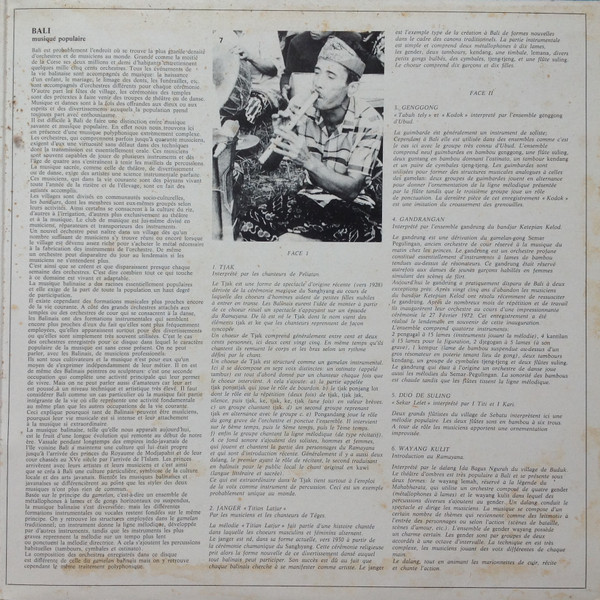 Various - Bali - Folk Music | Odeon (3C 064-17858) - 3 Various - Bali - Folk Music | Odeon (3C 064-17858) - 3