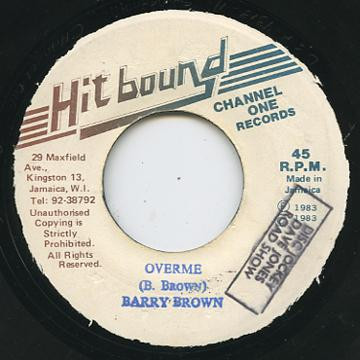 Barry Brown - Over Me | Hit bound (none) - main