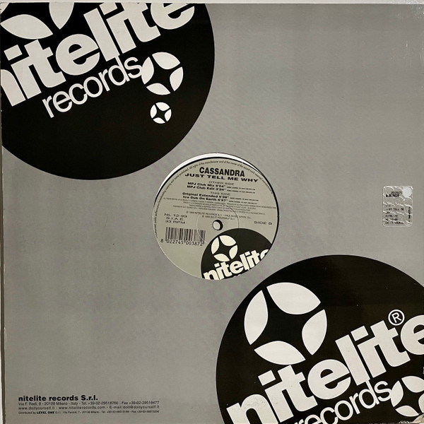 Cassandra - Just Tell Me Why | Nitelite Records (NL 12-99) - main Cassandra - Just Tell Me Why | Nitelite Records (NL 12-99) - main