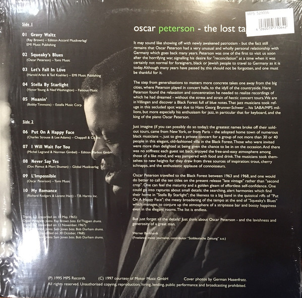 Oscar Peterson - The Lost Tapes | MPS Records (529 096-1) - 4
