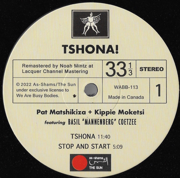Pat Matshikiza - Kippie Moeketsi Featuring Basil Coetzee - Tshona! | We Are Busy Bodies (WABB-113) - 3 Pat Matshikiza - Kippie Moeketsi Featuring Basil Coetzee - Tshona! | We Are Busy Bodies (WABB-113) - 3