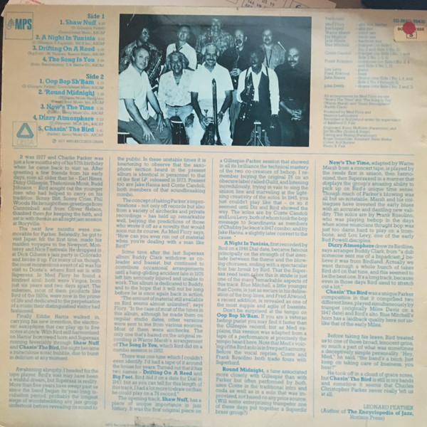 Supersax - Chasin' The Bird | MPS Records (5D 064D-99430) - 2 Supersax - Chasin' The Bird | MPS Records (5D 064D-99430) - 2