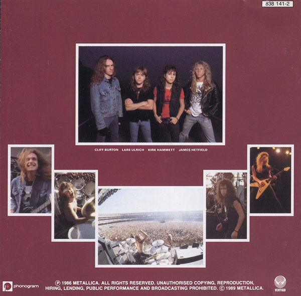 Metallica - Master Of Puppets | Vertigo (838 141-2) - 3