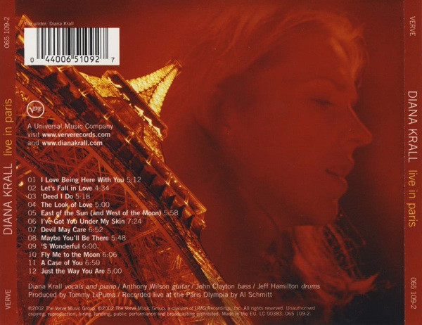 Diana Krall - Live In Paris | Verve Records (065 109-2) - 2