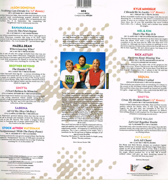 Various - The Hit Factory - The Best Of Stock Aitken Waterman Vol 2 | Fanfare Records (HF4) - 2