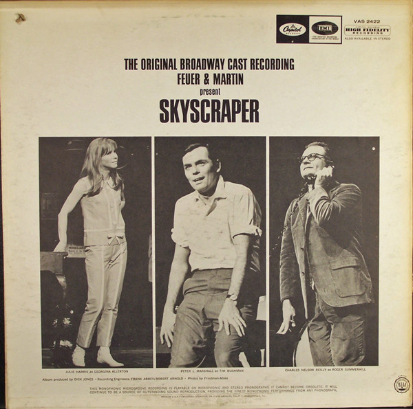 Julie Harris - Skyscraper (Original Broadway Cast) | Capitol Records (VAS 2422) - 4
