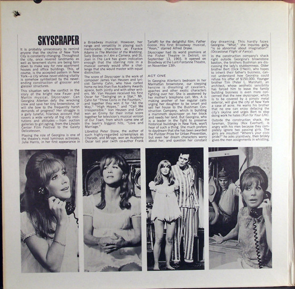 Julie Harris - Skyscraper (Original Broadway Cast) | Capitol Records (VAS 2422) - 2