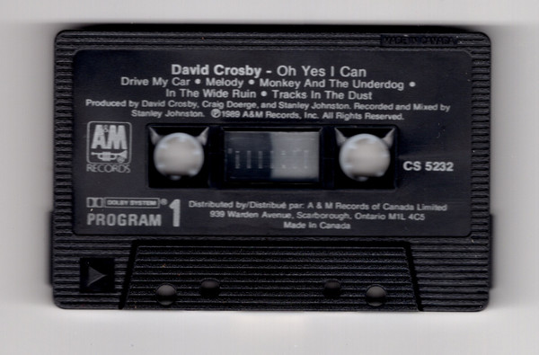 David Crosby - Oh Yes I Can | A&M Records (CS 5232) - 2 David Crosby - Oh Yes I Can | A&M Records (CS 5232) - 2