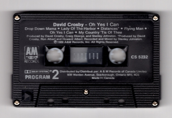 David Crosby - Oh Yes I Can | A&M Records (CS 5232) - 3 David Crosby - Oh Yes I Can | A&M Records (CS 5232) - 3