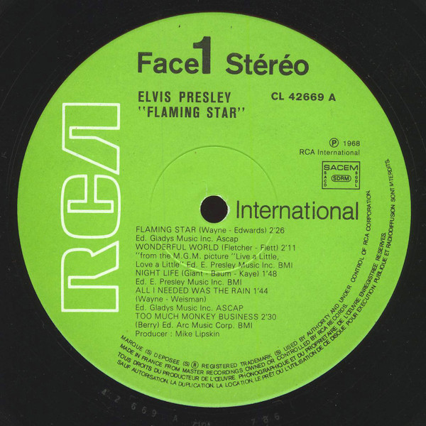 Elvis Presley - Elvis Sings Flaming Star | RCA (CL 42669) - 3