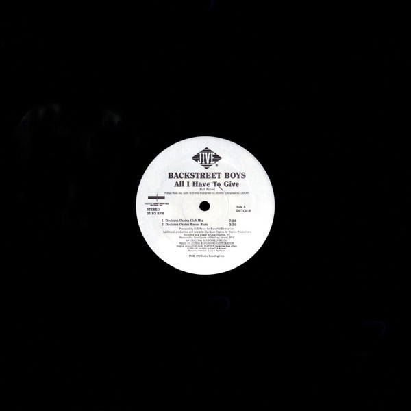 Backstreet Boys - All I Have To Give | Jive (DUTCH-9) - main Backstreet Boys - All I Have To Give | Jive (DUTCH-9) - main
