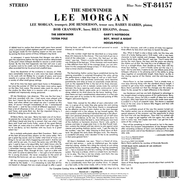 Lee Morgan - The Sidewinder | Blue Note (0743886) - 2