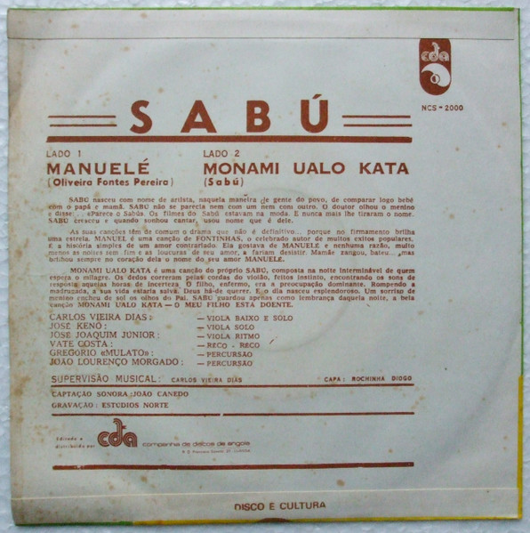 Sabú - Manuelé / Monami Ualo Kata | CDA (NCS - 2000) - 2