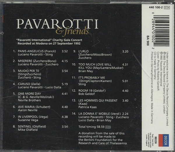 Pavarotti & Friends - Pavarotti & Friends | Decca (440 100-2) - 4 Pavarotti & Friends - Pavarotti & Friends | Decca (440 100-2) - 4