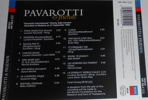 Pavarotti & Friends - Pavarotti & Friends | Decca (440 100-2) - 3 Pavarotti & Friends - Pavarotti & Friends | Decca (440 100-2) - 3