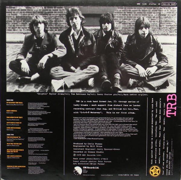 Tom Robinson Band - Power In The Darkness | EMI (EMC 3226) - 2 Tom Robinson Band - Power In The Darkness | EMI (EMC 3226) - 2