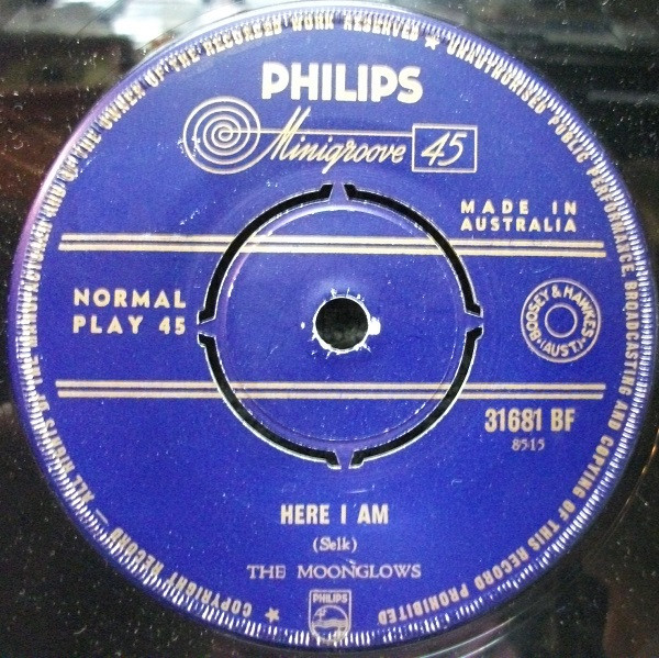 The Moonglows - Too Late / Here I Am | Philips (31681 BF) - main