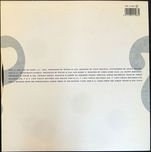 Wendy & Lisa - Are You My Baby? | Virgin (VST 1156) - 2 Wendy & Lisa - Are You My Baby? | Virgin (VST 1156) - 2