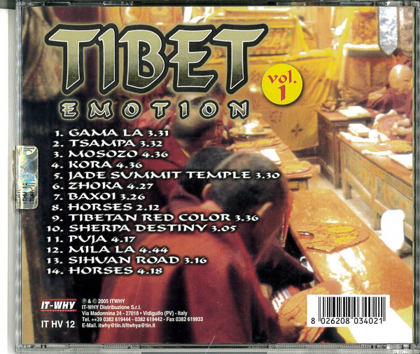 Ethnophonic Ensemble - Tibet Emotion Vol. 1 | IT-WHY Distribuzione S.r.l. (IT HV 12) - 2 Ethnophonic Ensemble - Tibet Emotion Vol. 1 | IT-WHY Distribuzione S.r.l. (IT HV 12) - 2
