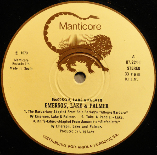 Emerson, Lake & Palmer - Emerson Lake & Palmer | Manticore (87.224-I) - 4