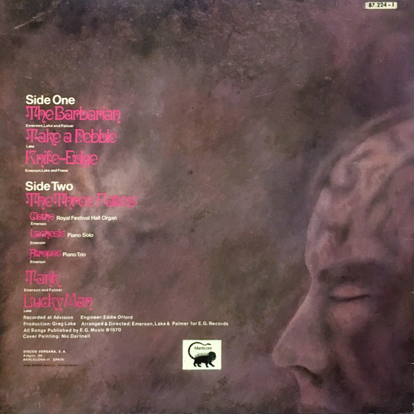 Emerson, Lake & Palmer - Emerson Lake & Palmer | Manticore (87.224-I) - 2