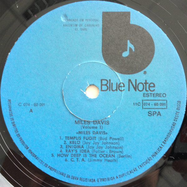 Miles Davis - Volume 1 | Blue Note (11C 074-60 091) - 4