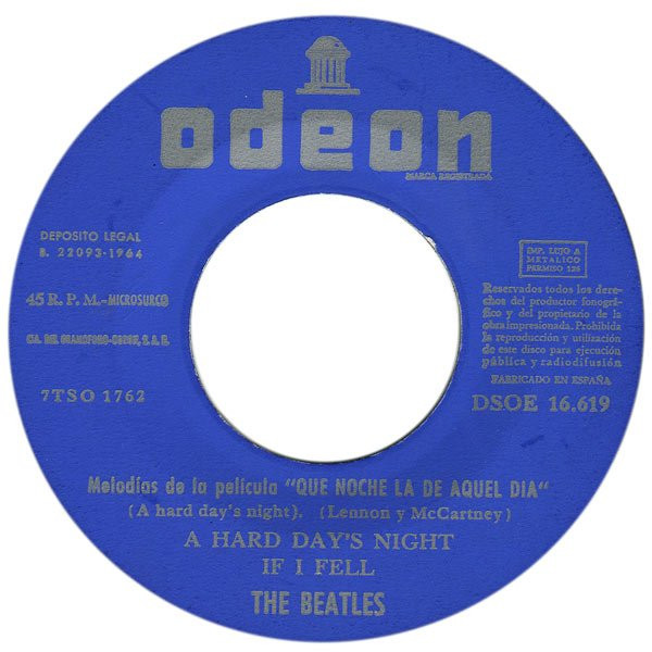 The Beatles - Que Noche La De Aquel Dia | Odeon (DSOE 16.619) - 3