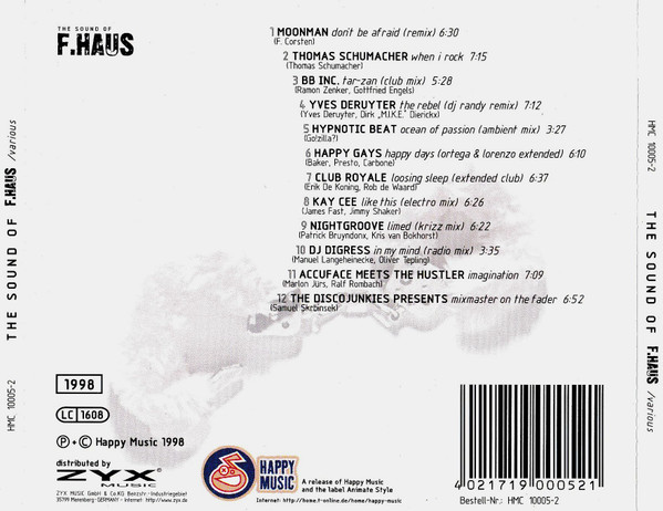 Various - The Sound Of F.Haus | Happy Music (HMC 10005-2) - 2