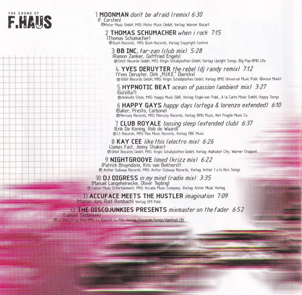 Various - The Sound Of F.Haus | Happy Music (HMC 10005-2) - 4