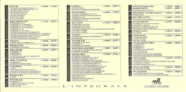 Gustav Mahler - Symphonie N° 1 "Le Titan" & "Le Chant De La Terre" | Classica Licorne (735 431) - 3