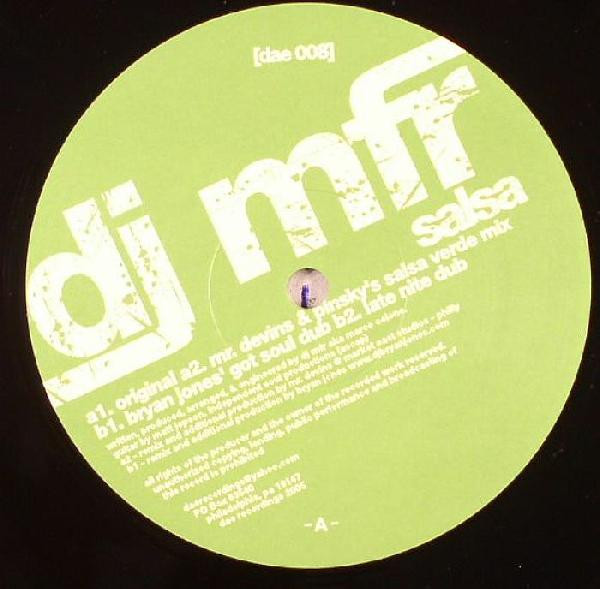 DJ MFR - Salsa | Dae Recordings (dae 008) - main DJ MFR - Salsa | Dae Recordings (dae 008) - main