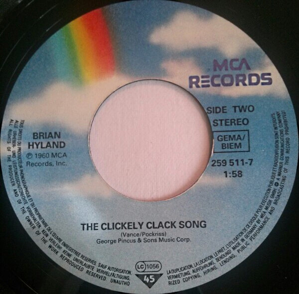 Brian Hyland - Itsy Bitsy, Teenie Weenie | MCA Records (259 511-7) - 4