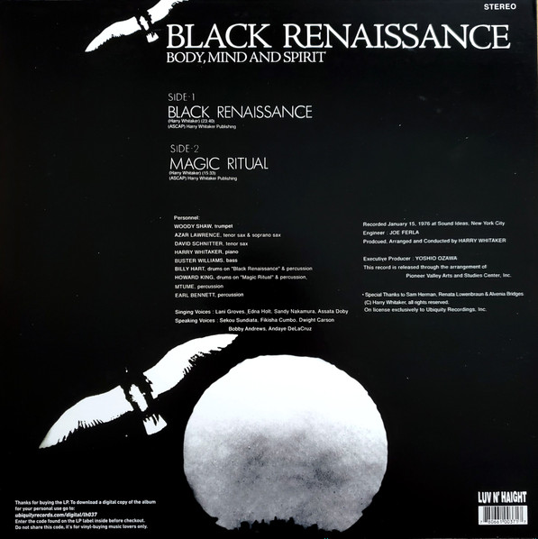 Black Renaissance - Body, Mind And Spirit | Luv N' Haight (LHLP037) - 2