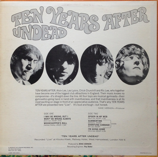 Ten Years After - Undead | Deram (DES 18016) - 2 Ten Years After - Undead | Deram (DES 18016) - 2