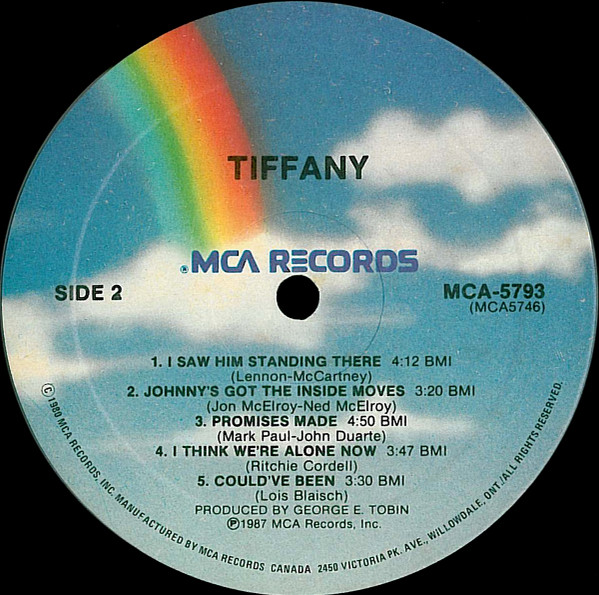 Tiffany - Tiffany | MCA Records (MCA-5793) - 4