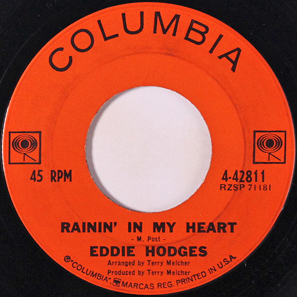 Eddie Hodges - Halfway / Rainin' In My Heart | Columbia (4-42811) - 2