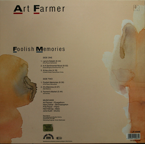 Art Farmer - Foolish Memories | L+R Records (LR 45008) - 2 Art Farmer - Foolish Memories | L+R Records (LR 45008) - 2