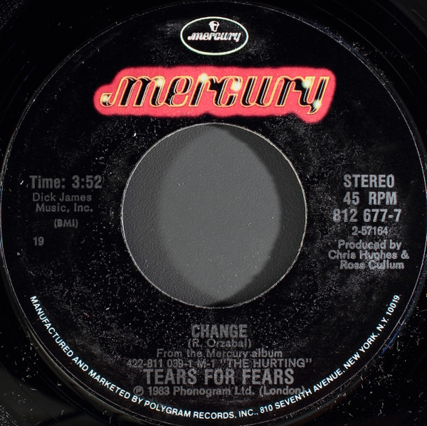 Tears For Fears - Change | Mercury (812 677-7)